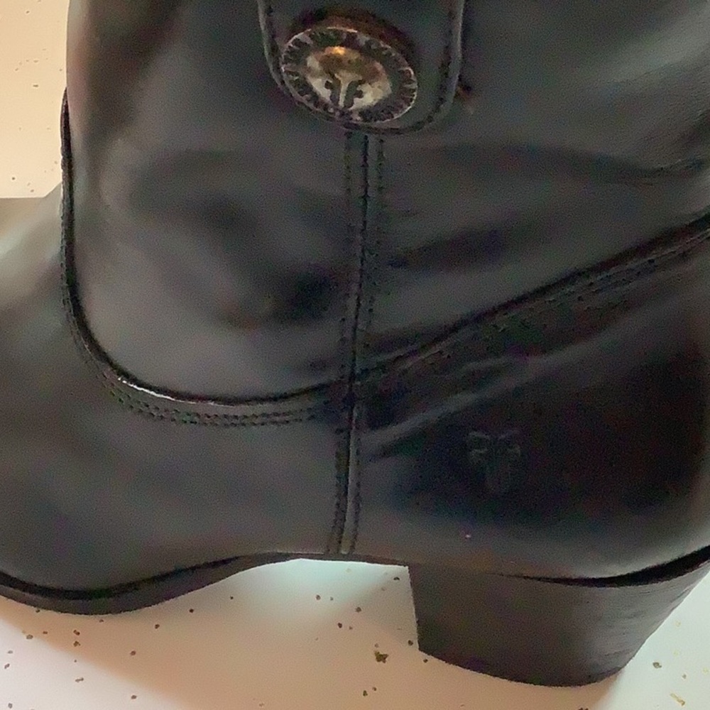 Frye Black Leather Ankle Booties “ Jackie “ - Picture 4 of 4